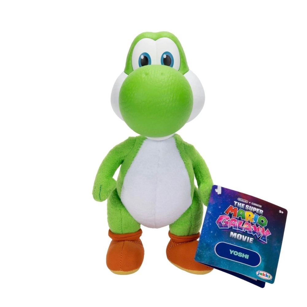 Super Mario Galaxy Movie Yoshi 9" Plush Figure 2026 Jakks Pacific